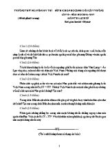 Đề thi chọn học sinh giỏi cấp trường môn Lịch sử Lớp 10 - Năm học 2016-2017 - Trường THPT Nguyễn Duy Thì (Có đáp án)